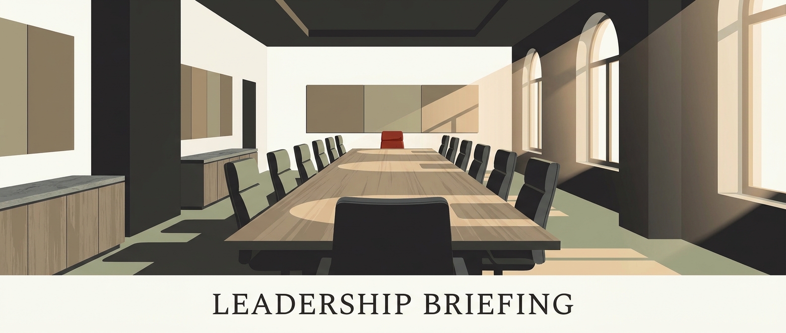 FOR LEADERSHIP briefing — visual